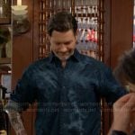 Daniel’s blue tie-dye shirt on The Young and the Restless