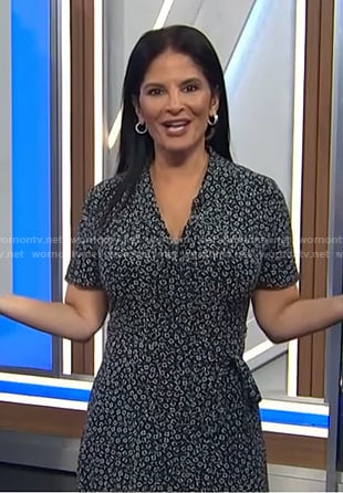 Darlene’s black floral dress on Today