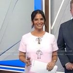 Darlene’s pink bow dress on Today