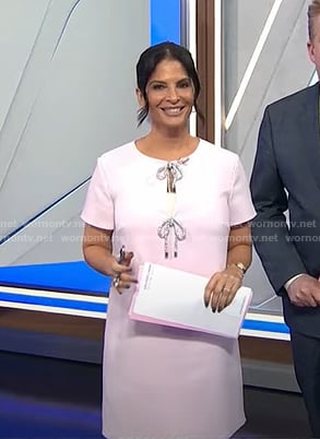 Darlene's pink bow dress on Today