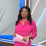 Darlene’s pink wrap shirtdress on Today