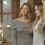Demi’s gray cable knit off shoulder dress on The Secret Lives of Mormon Wives