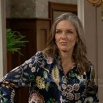 Diane’s floral blouse on The Young and the Restless