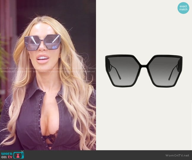 Dior 30Montaigne BU Sunglasses worn by Lisa Hochstein (Lisa Hochstein) on The Real Housewives of Miami