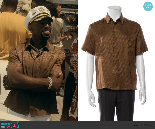 Dior 2021 Oblique Jacquard Shirt worn by Pastor Ezekiel (Daniel J. Watts) on The Chi