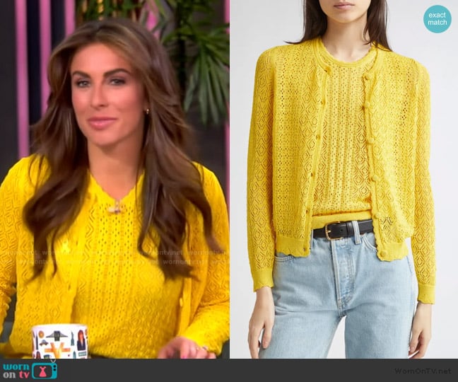 Doen Lea Top in Citrus worn by Alyssa Farah Griffin on The View