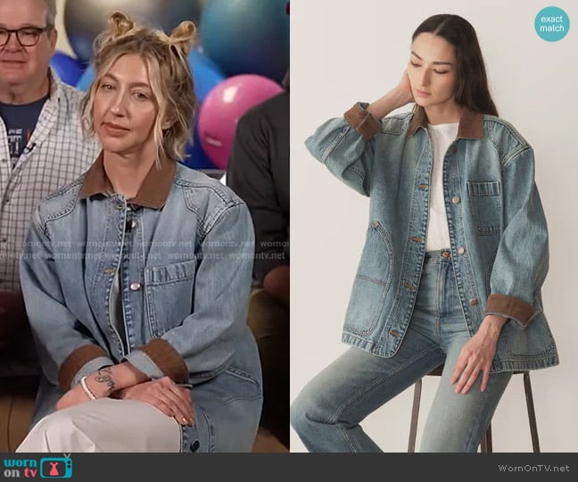 Doen Pascual Jacket Deveraux Wash worn by Heidi Gardner on Today