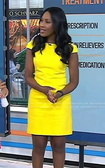 Dr. Jen Caudle's yellow cap sleeve dress on Today