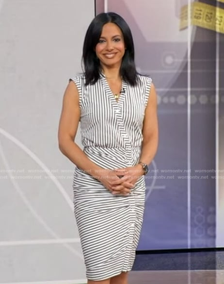 Dr Tara Narula’s striped mini dress on Good Morning America
