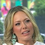 Dylan’s blue straw statement earrings on Today