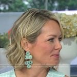 Dylan’s blue straw statement earrings on Today