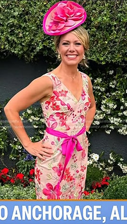 Dylan’s floral embroidered tie waist dress on Today