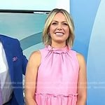 Dylan’s pink tiered shift dress on Today