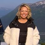 Dylan’s white shearling puffer jacket on Today
