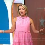 Dylan’s pink tiered shift dress on Today