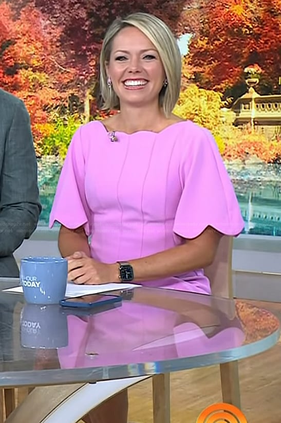 Dylan’s pink scalloped dress on Today
