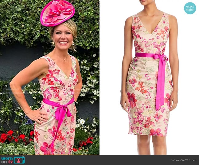 Eliza J Embroidered Sheath Dress worn by Dylan Dreyer on Today
