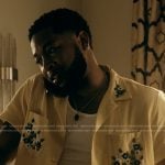 Emmett’s yellow floral embroidered shirt on The Chi