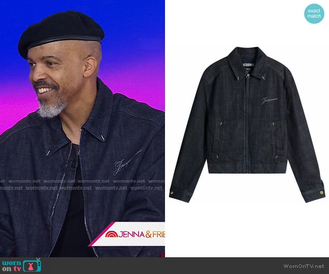 Jacquemus Indigo Wash Denim Jacket in Dark Navy worn by Van Hunt on Today