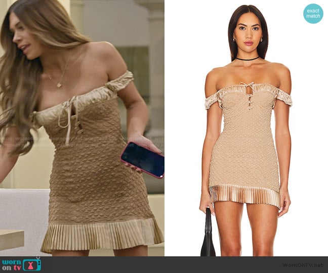 Fait Par Foutch Brielle Dress worn by Demi Engemann on The Secret Lives of Mormon Wives