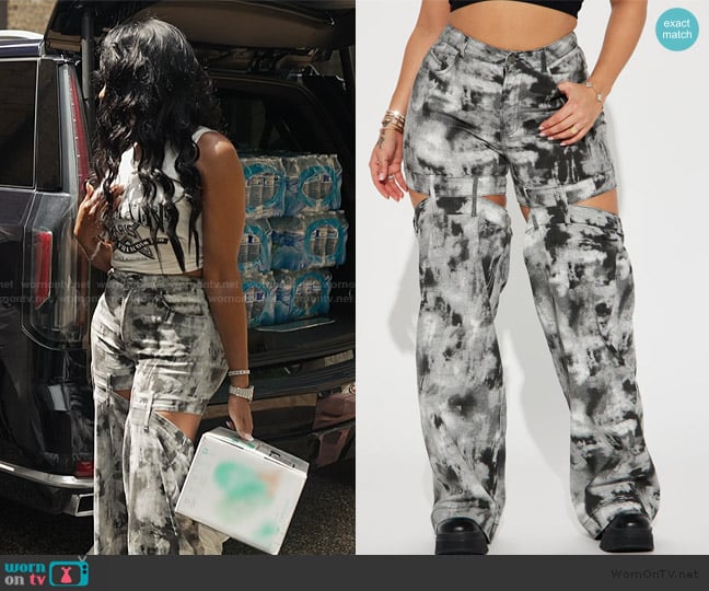 Fashion Nova So Into You Wide Leg Cut Out Pant worn by Brit Eady on The Real Housewives of Atlanta