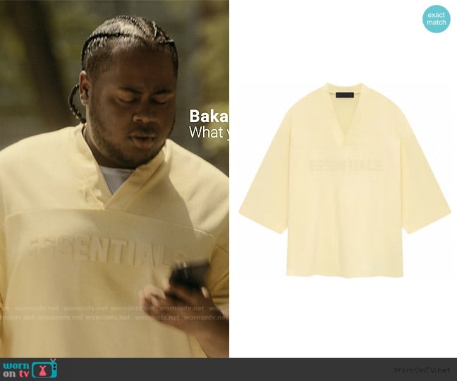 Fear of God Football Tee worn by Papa (Shamon Brown) on The Chi