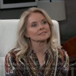 Felicia’s paisley print blouse on General Hospital