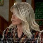 Felicia’s paisley print blouse on General Hospital