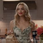 Georgia’s green floral midi dress on Ginny & Georgia