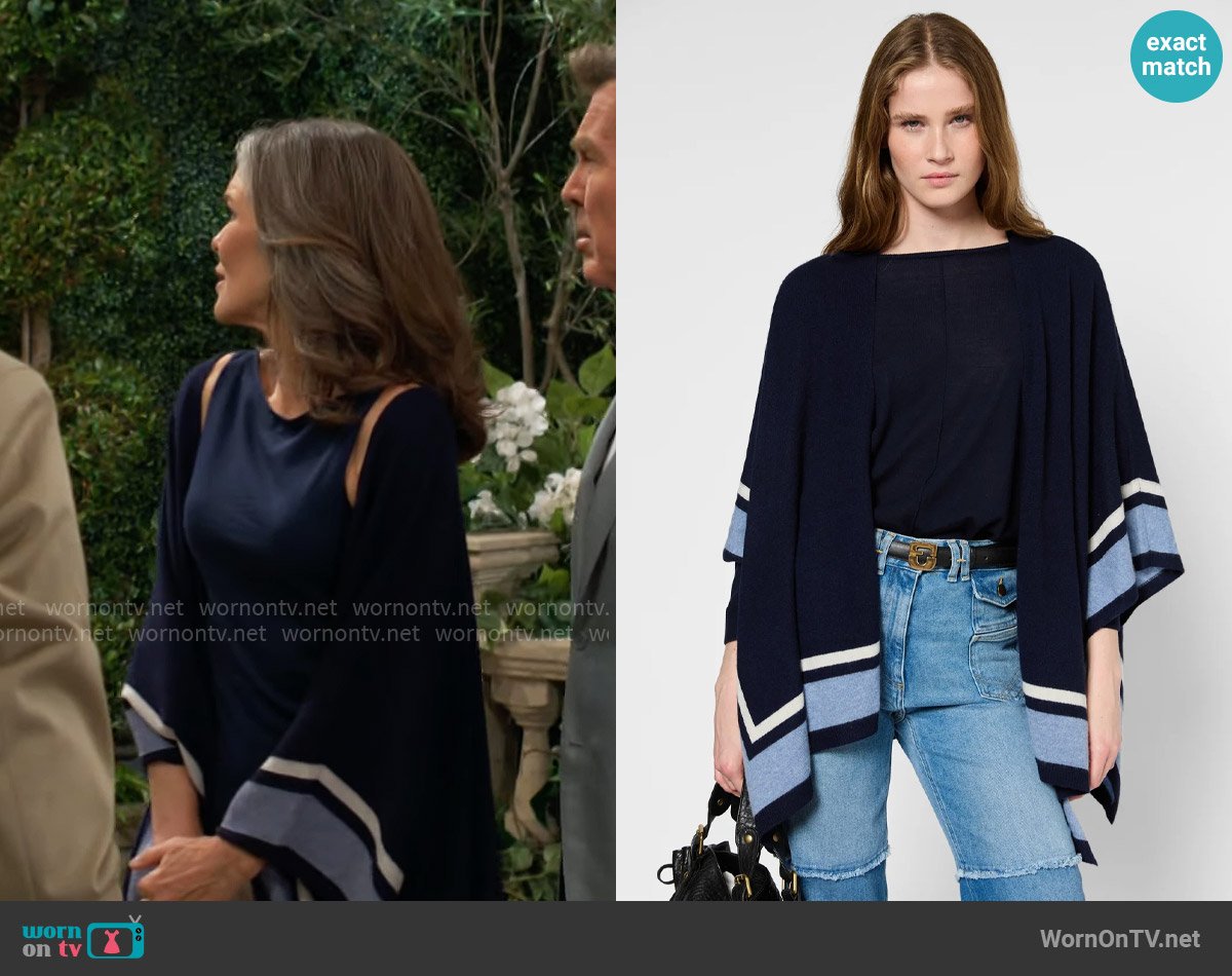 Gerard Darel Cashmere Poncho worn by Diane Jenkins (Susan Walters) on The Young and the Restless