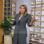 Ginger’s grey blazer and pants on Good Morning America