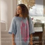Ginny’s car graphic t-shirt dress on Ginny & Georgia