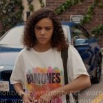 Ginny’s Ramones t-shirt on Ginny & Georgia