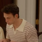 Giuseppe’s patterned knit polo on And Just Like That