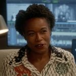 Grace’s printed blouse on And Just Like That