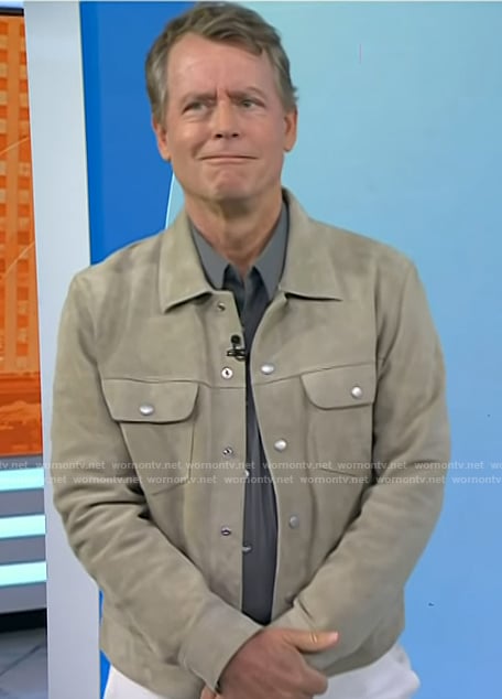 Greg Kinnear’s suede jacket on Today