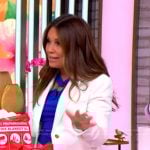Gretta Monahan’s blue ring detail top on The View