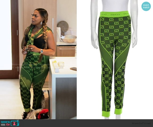 Gucci GG Skinny Leg Pants worn by Phaedra Parks on The Real Housewives of Atlanta