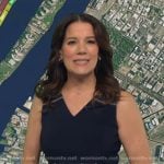 Heather's navy embellished v-neck dress on Good Morning America