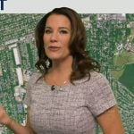 Heather’s grey short sleeve dress on Good Morning America