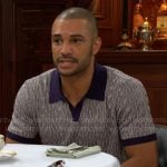 Holden’s printed polo shirt on The Young and the Restless