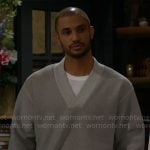 Holden’s grey v-neck sweater on The Young and the Restless