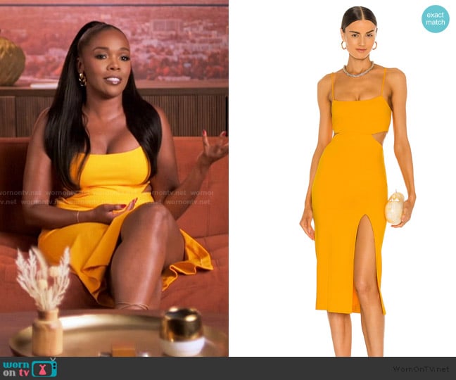 h:ours Haydon Dress worn by Jasmine Goode on The Valley