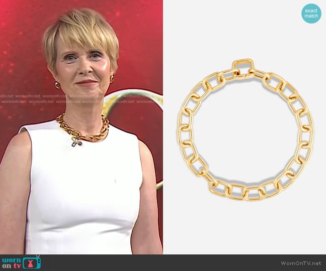 Ivi Toy Link Necklace worn by Cynthia Nixon on Today