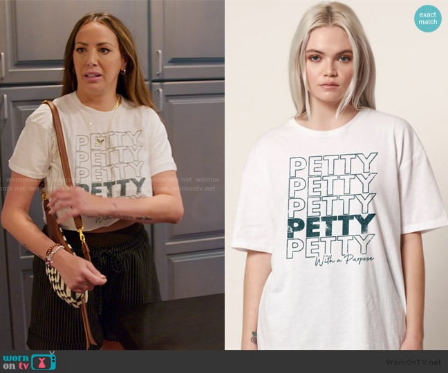 James Mae Petty with a Purpose Tee worn by Kristen Doute on The Valley