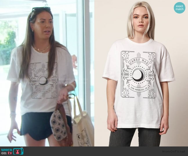 James Mae Tarot Oversized Tee worn by Kristen Doute on The Valley
