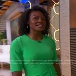 Janai’s green mini dress on Good Morning America