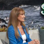 Jane Seymore’s blue blazer on Access Hollywood