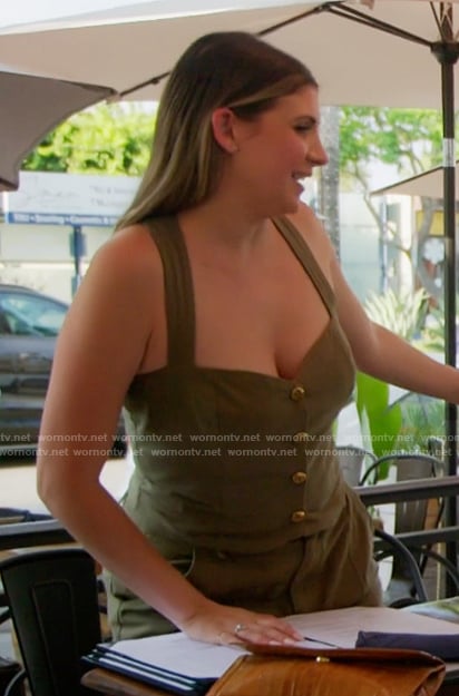 Janet's green corset and pants on The Valley