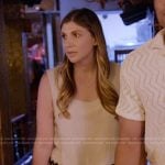 Janet’s scalloped top and shorts on The Valley